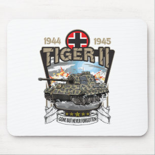 Vintager 2. Weltkrieg Deutscher Tank Tiger 2 II WW Mousepad