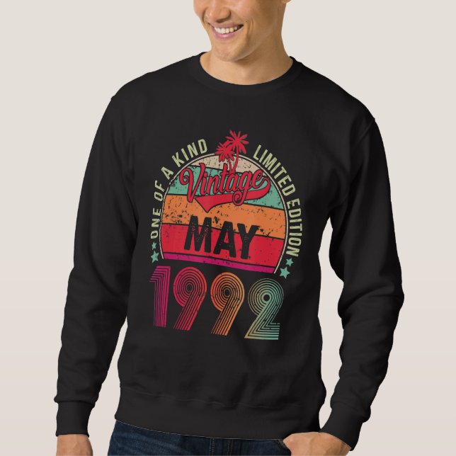 Vintager 30. Geburtstag Phantastisch seit Mai 1992 Sweatshirt (Vorderseite)
