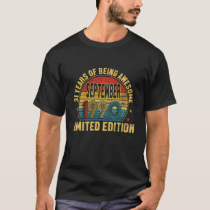 Vintager 31. Geburtstag Geboren im September 1990 T-Shirt