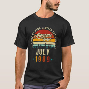 Vintager 33. Geburtstag Phantastisch seit Juli 198 T-Shirt