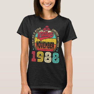 Vintager 34. Geburtstag Phantastisch seit November T-Shirt