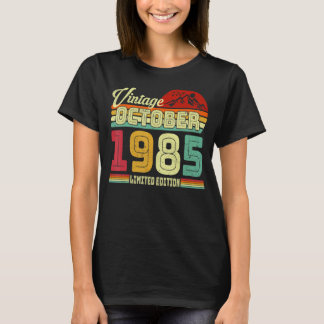 Vintager 37. Geburtstag Phantastisch seit Oktober T-Shirt
