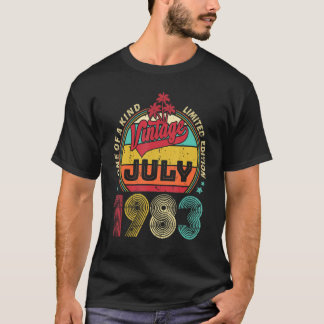 Vintager 39. Geburtstag Phantastisch seit Juli 198 T-Shirt