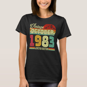 Vintager 39. Geburtstag Phantastisch seit Oktober T-Shirt