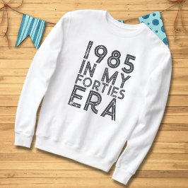 Vintager 40. Geburtstag 2025 Typografie Sweatshirt