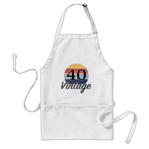 Vintager 40. Geburtstag Sonnenuntergang Schürze