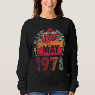 Vintager 44. Geburtstag Phantastisch seit Mai 1978 Sweatshirt