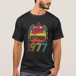 Vintager 45. Geburtstag Phantastisch seit Septembe T-Shirt