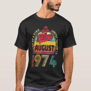 Vintager 48. Geburtstag Phantastisch seit August 1 T-Shirt