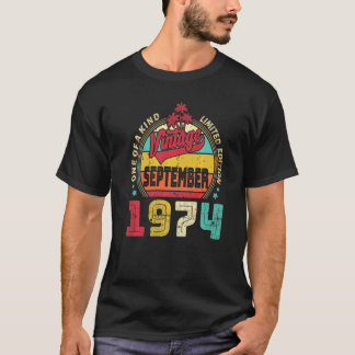 Vintager 48. Geburtstag Phantastisch seit Septembe T-Shirt