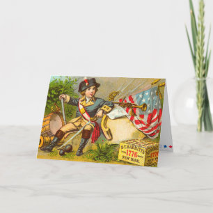 Vintager 4. Juli Card Karte