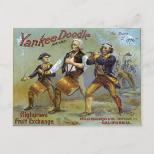 Vintager 4. Juli Postkarte