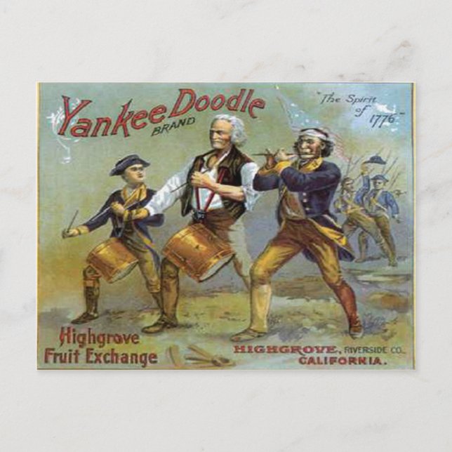 Vintager 4. Juli Postkarte (Vorderseite)