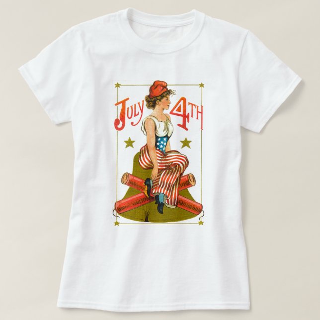 Vintager 4. Juli T-Shirt (Design vorne)