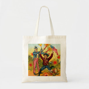 Vintager 4. Juli Tragetasche