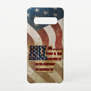 Vintager 4. Juli Unabhängigkeitstag Samsung Galaxy S10 Hülle