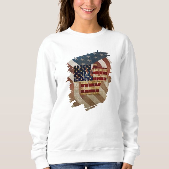 Vintager 4. Juli Unabhängigkeitstag Sweatshirt (Vorderseite)