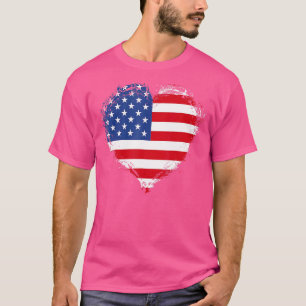 Vintager 4. Juli Vierte USA Patriotikamerikaner T-Shirt