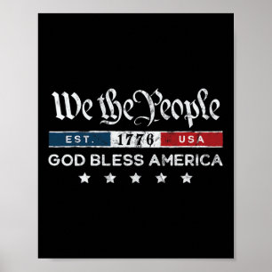 Vintager 4. Juli - Wir, die Menschen in den USA, G Poster