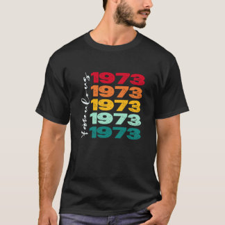Vintager 50. Geburtstag Fabulous 1973 Geburtstag f T-Shirt