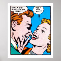 Vintager 50er Romantische Comicen Panel Got einen