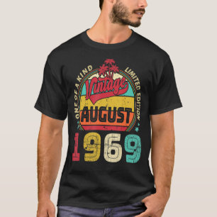 Vintager 53. Geburtstag Phantastisch seit August 1 T-Shirt