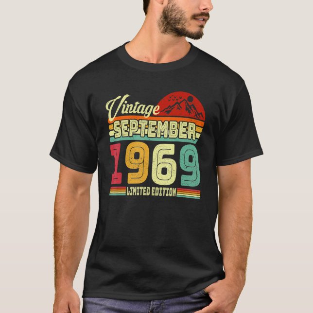Vintager 53. Geburtstag Phantastisch seit Septembe T-Shirt (Vorderseite)