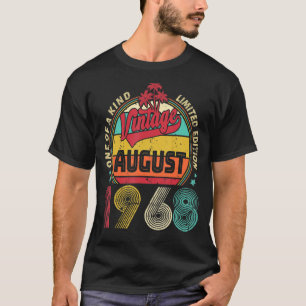 Vintager 54. Geburtstag Phantastisch seit August 1 T-Shirt