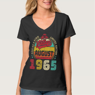 Vintager 57. Geburtstag Phantastisch seit August 1 T-Shirt