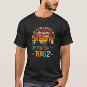 Vintager 60. Geburtstag Phantastisch seit März 196 T-Shirt