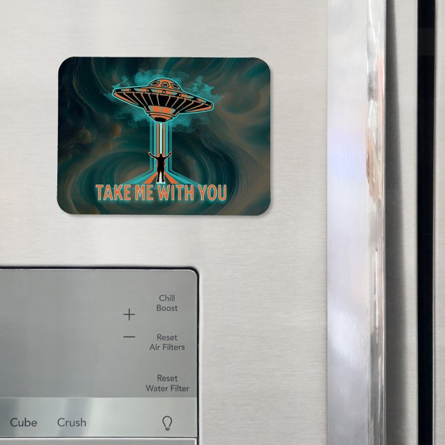 Vintager 60er Jahre Stil fliegender Saucer Magnet (Von Creator hochgeladen)