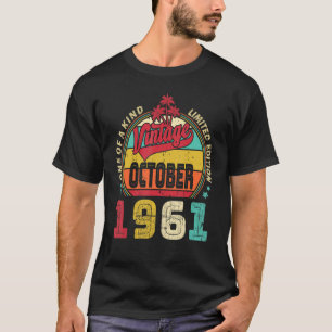 Vintager 61. Geburtstag Phantastisch seit Oktober T-Shirt