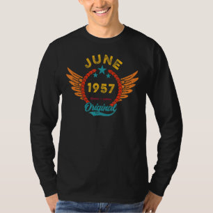 Vintager 65. Geburtstag Phantastisch seit Juni 195 T-Shirt