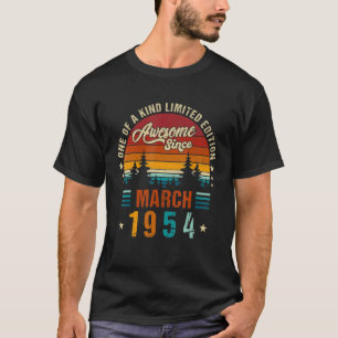 Vintager 68. Geburtstag Phantastisch seit März 195 T-Shirt