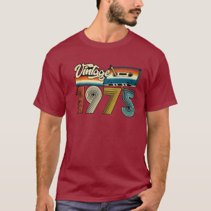 Vintager 70er 1975 Cassette Tape Retro T-Shirt