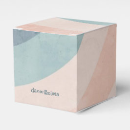 Vintager 70er Rainbow Wedding Geschenkschachtel