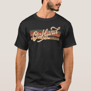 Vintager 80er 70er Oakland Retro Oakland Kaliforni T-Shirt
