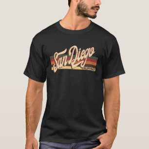 Vintager 80er 70er San Diego Retro San Diego T-Shirt