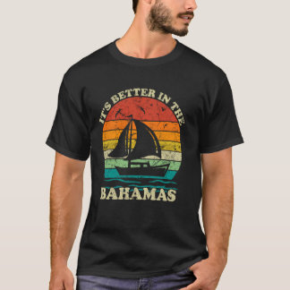 Vintager 80er 70er Stil in den Bahamas S T-Shirt