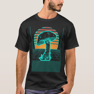 Vintager 80er Style Fungi Mycology Mushroom Hunter T-Shirt