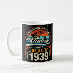 Vintager 85. Geburtstag 85 Jahre Angelfreunde J Kaffeetasse