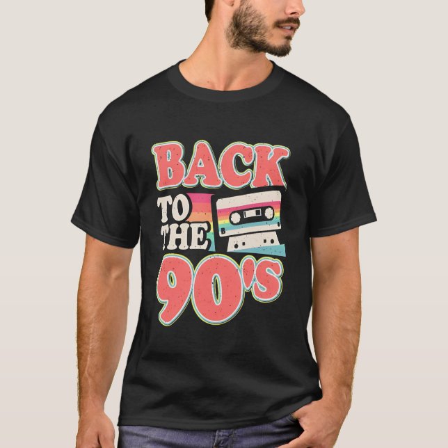 Vintager 90er Cassette Retro-Stil T-Shirt (Vorderseite)