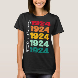 Vintager 99. Geburtstag Fabulous 1924 Geburtstagsk T-Shirt