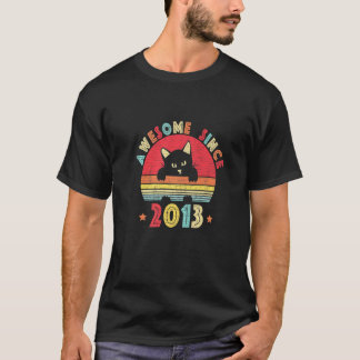 Vintager 9. Geburtstag Phantastisch seit 2013 Retr T-Shirt