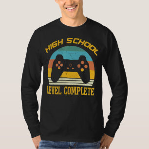 Vintager Abschluss der Gamer-Ausbildung in High Sc T-Shirt
