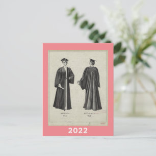Vintager Abschluss Frauen Oberteil + Garn 2022 Ros Postkarte
