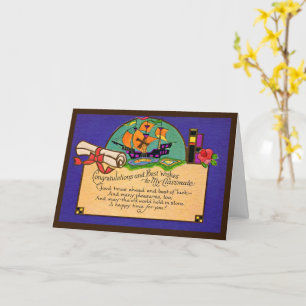 Vintager Abschluss Karte