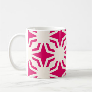 Vintager abstrakter, geometrischer, nahtloser Pat Kaffeetasse