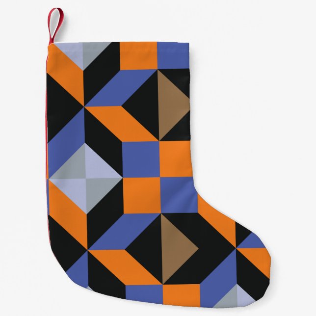 Vintager abstrakter Hintergrund Kleiner Weihnachtsstrumpf (Vorderseite)