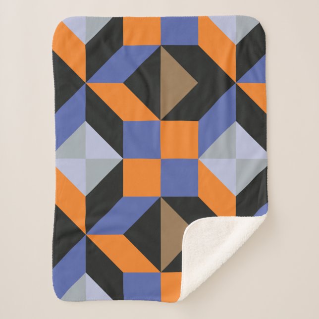 Vintager abstrakter Hintergrund Sherpadecke (Vorderseite)